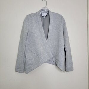 Carolina‎ Belle Open Front Knit Jacket Heather Gray Size XS